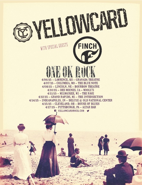 yellowcard tour poster