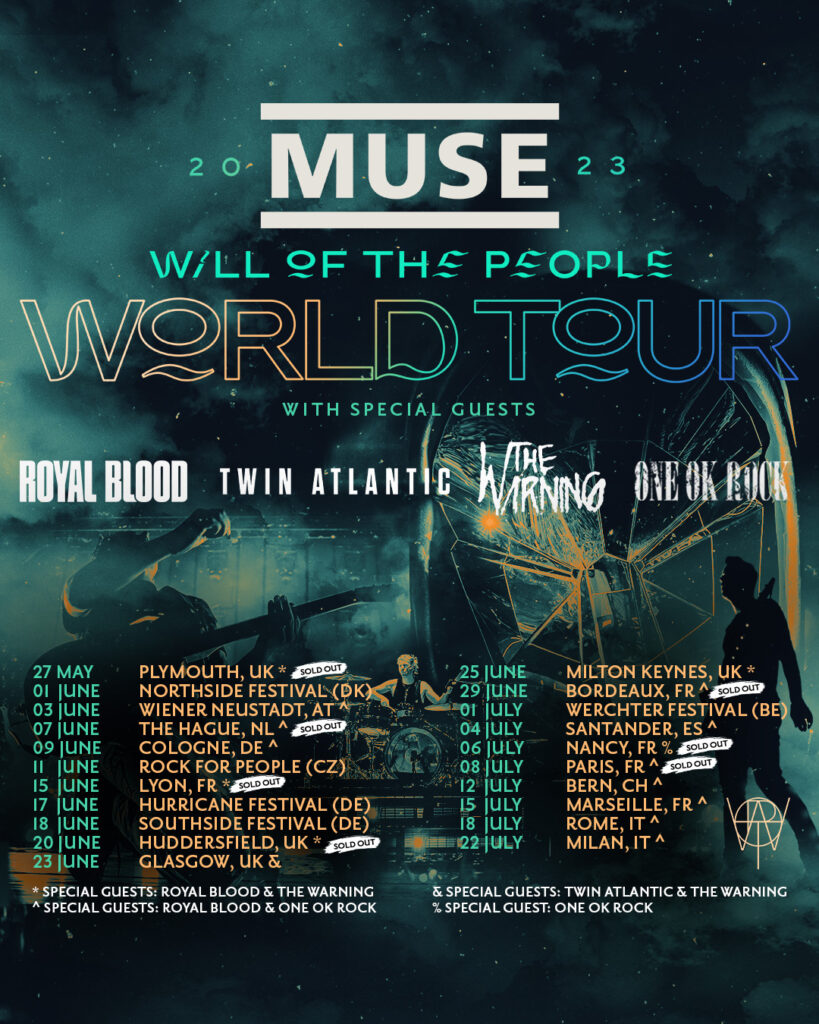 MUSE WILL OF THE PEOPLE EUROPE TOUR 2023