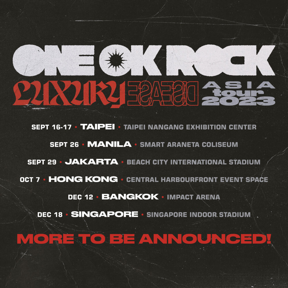 one ok rock tour 2023