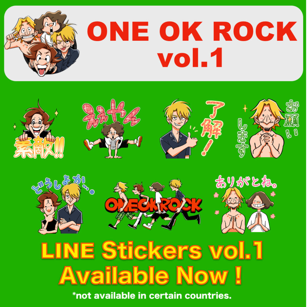 ONE OK ROCK LINE stickers vol.1