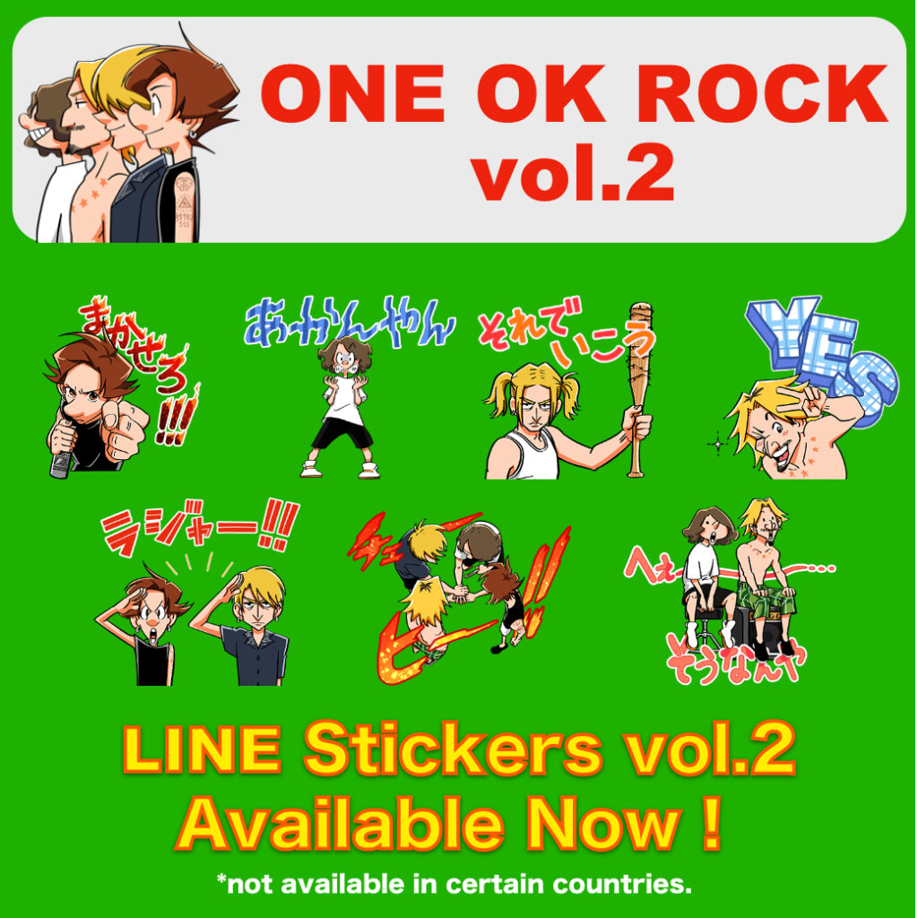 ONE OK ROCK LINE stickers vol.2