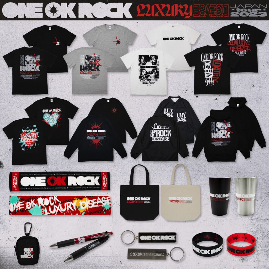 「ONE OK ROCK 2023 LUXURY DISEASE JAPAN TOUR」 オフィシャルグッズ販売決定！
