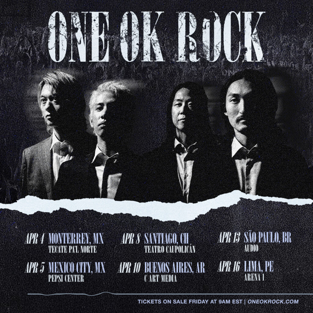 ONE OK ROCK DETOX LATIN AMERICAN TOUR 2025