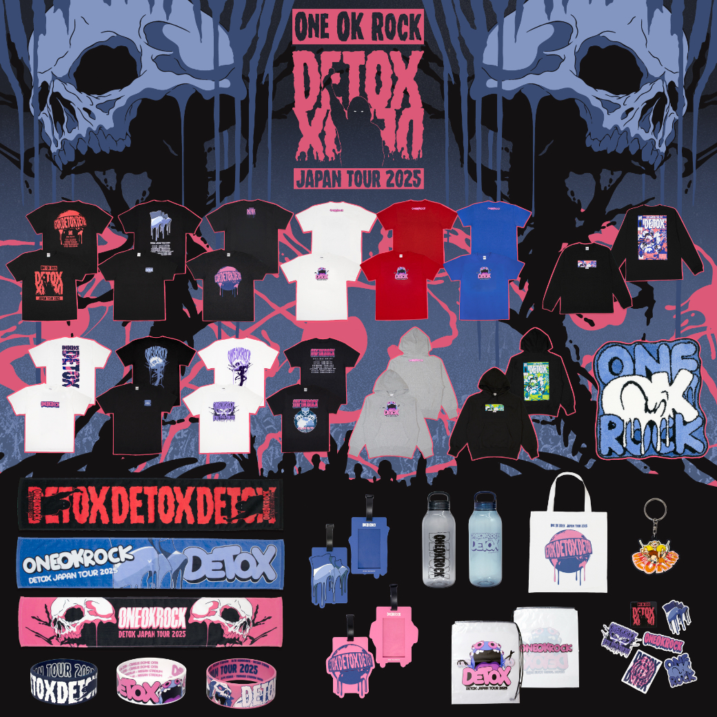 「ONE OK ROCK DETOX JAPAN TOUR 2025」オフィシャルグッズ事前通信販売開始のお知らせ