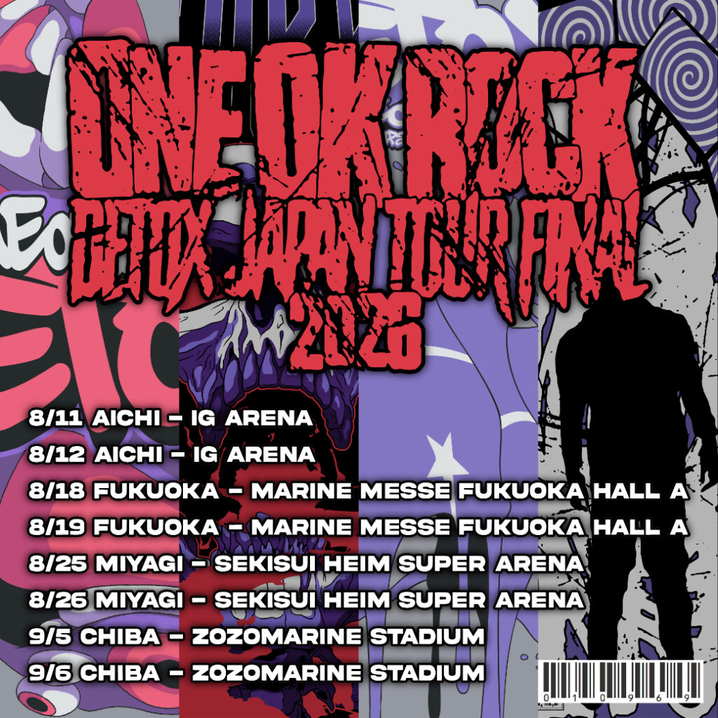 ONE OK ROCK DETOX JAPAN TOUR FINAL 2026